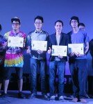 Winners of 2014 Short Film Competition, from left to right: Lee, Khampa, Nirankoon, Yupalad